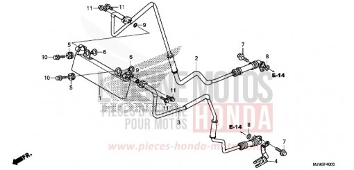 REFROIDISSEUR D'HUILE VFR800FE de 2014